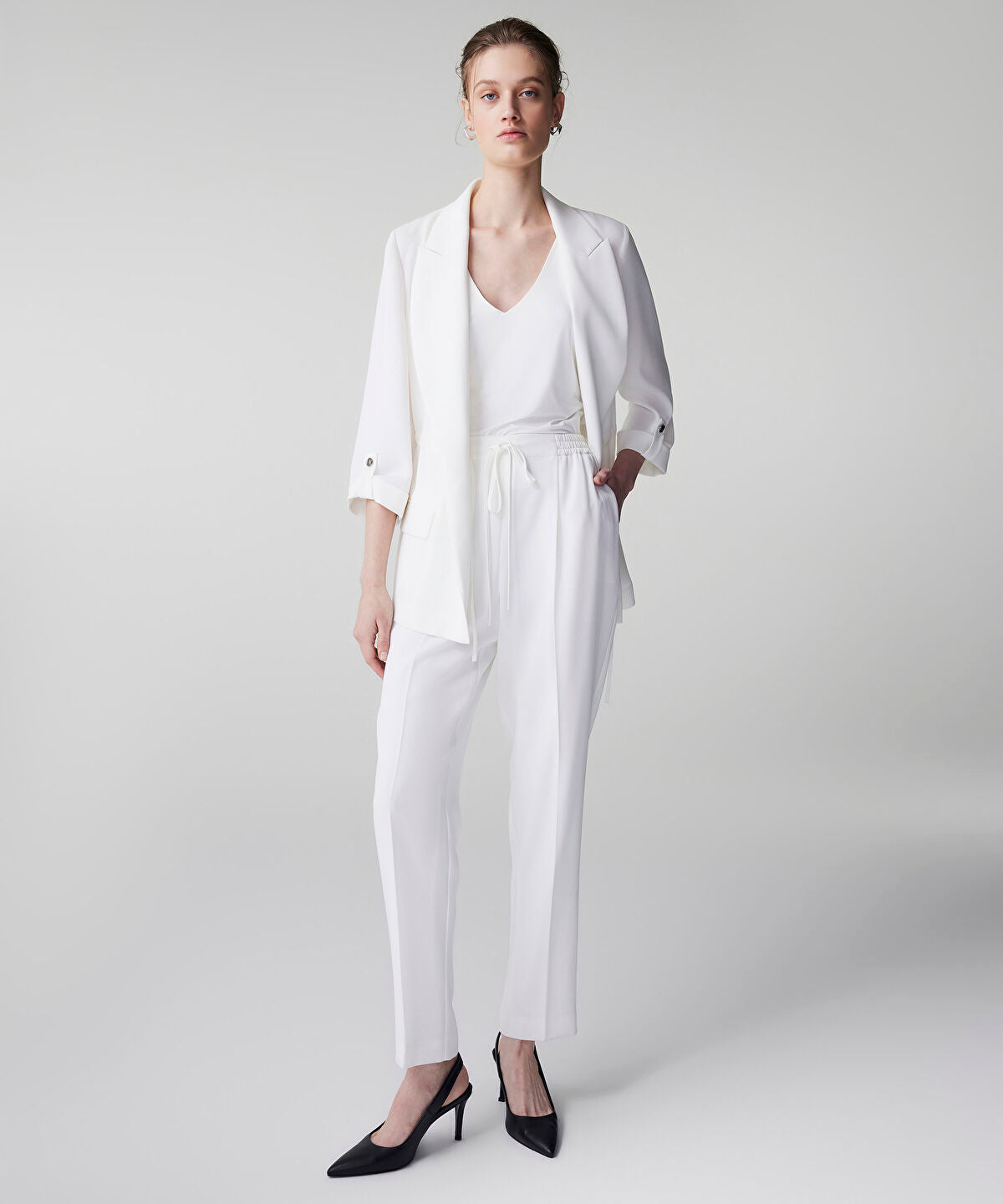 Zoomed Tie Waist Trousers