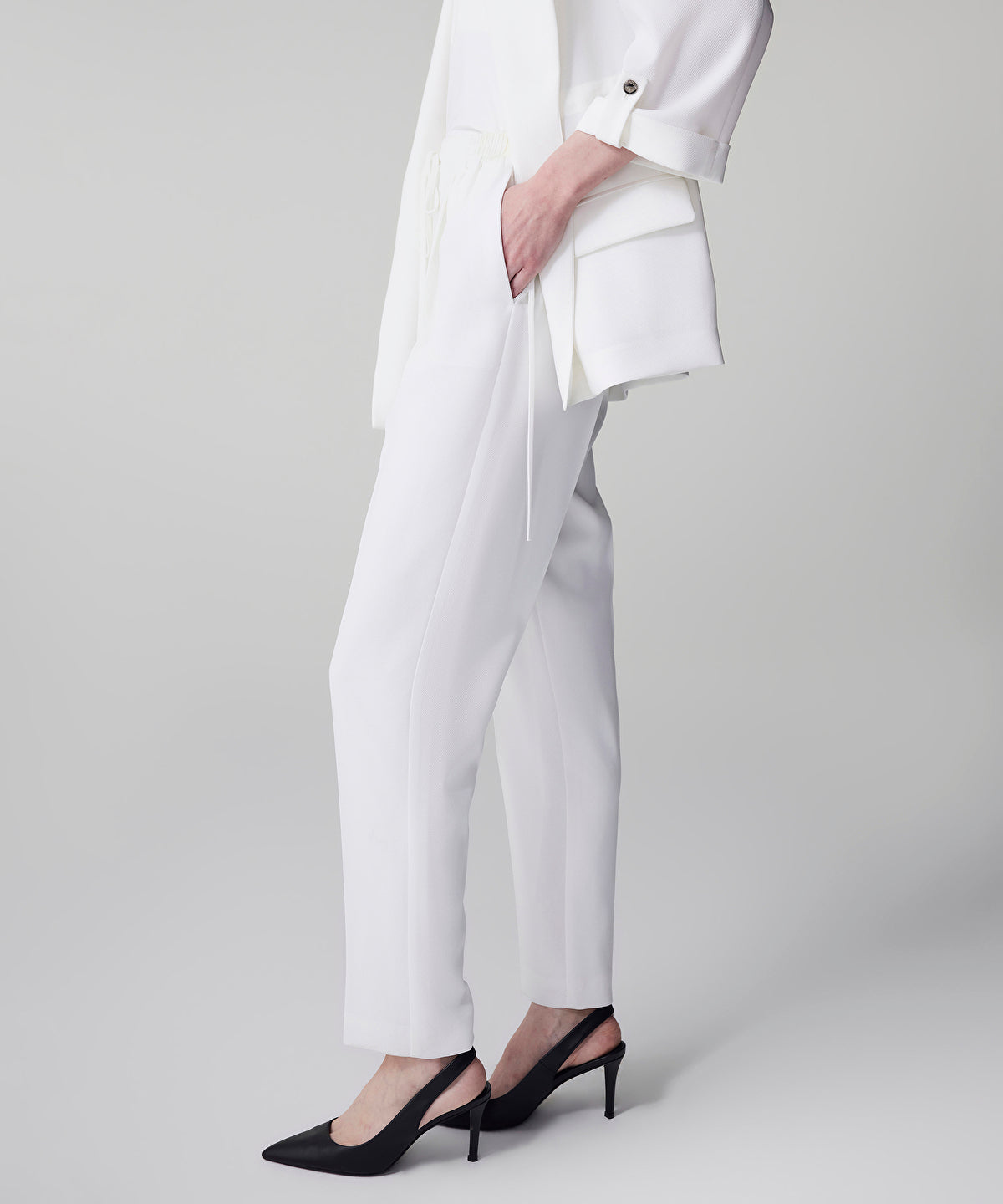 Zoomed Tie Waist Trousers