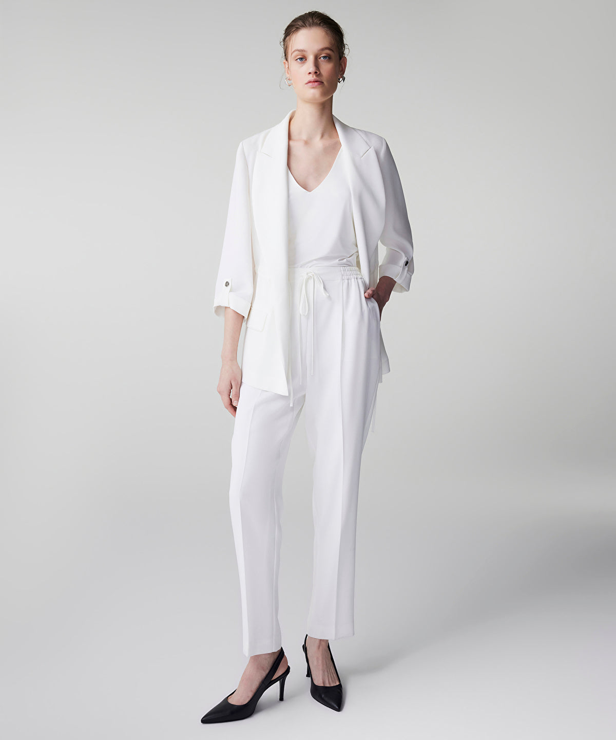 Zoomed Tie Waist Trousers