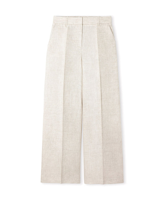Belted Linen Trousers