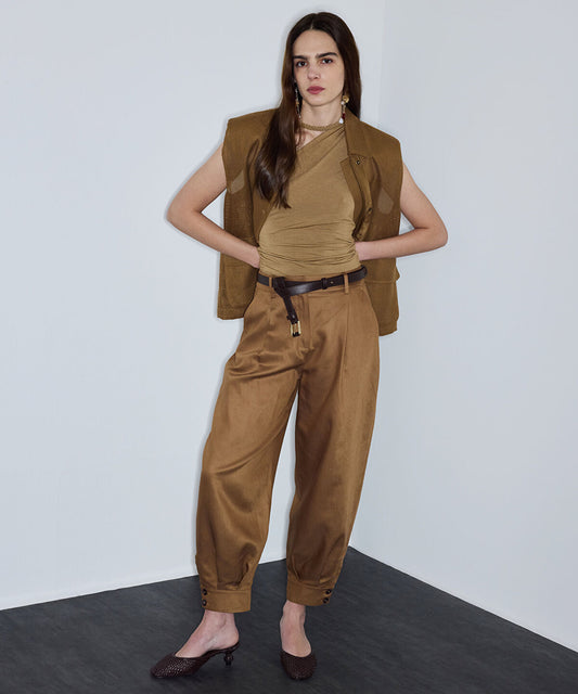 Belted Balloon Trousers