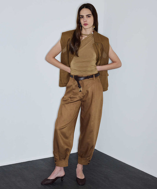 Belted Balloon Trousers