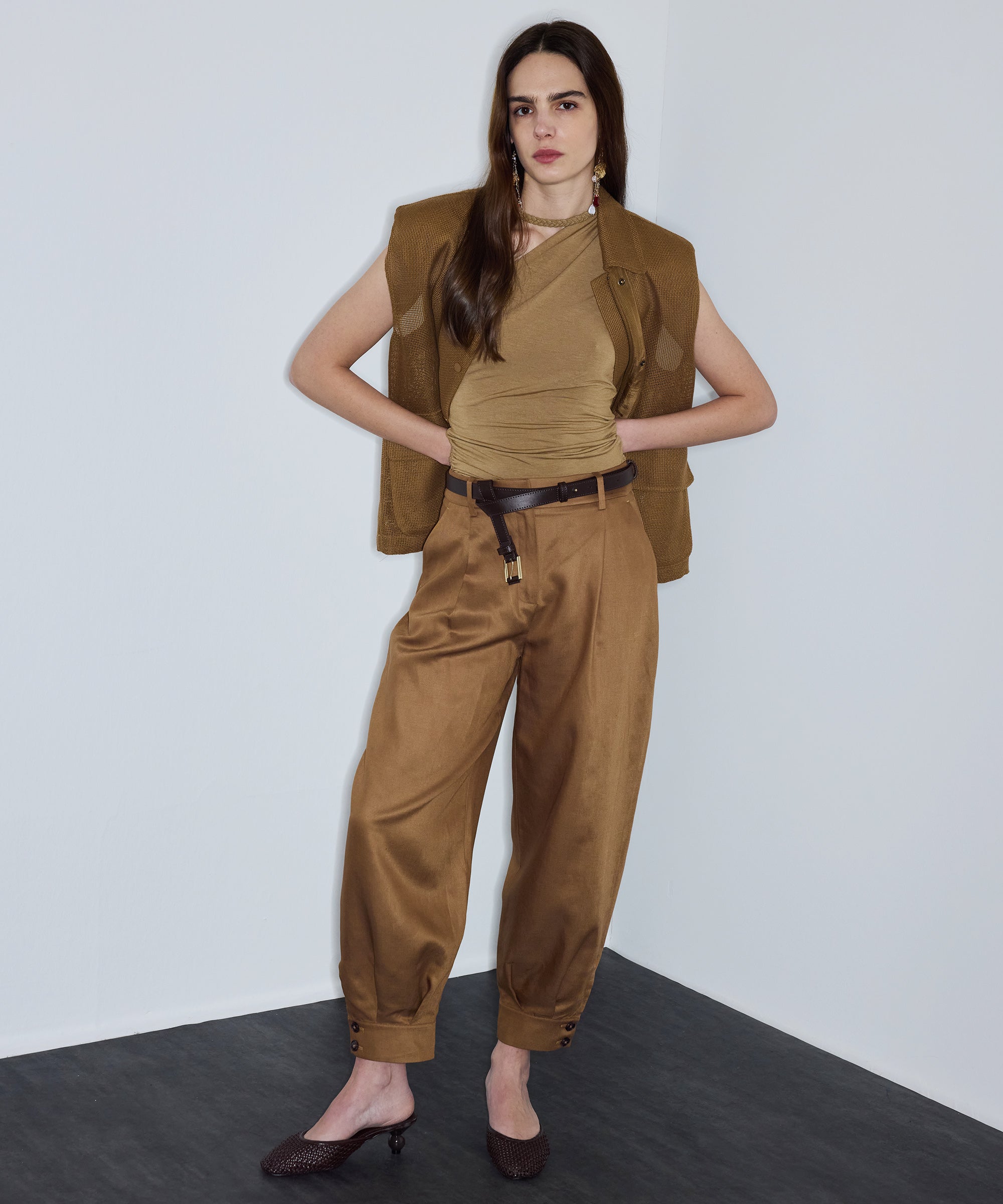 Belted Balloon Trousers