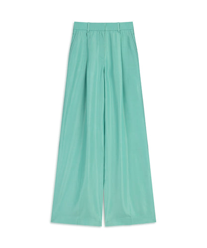 Textured Wide-Leg Trousers