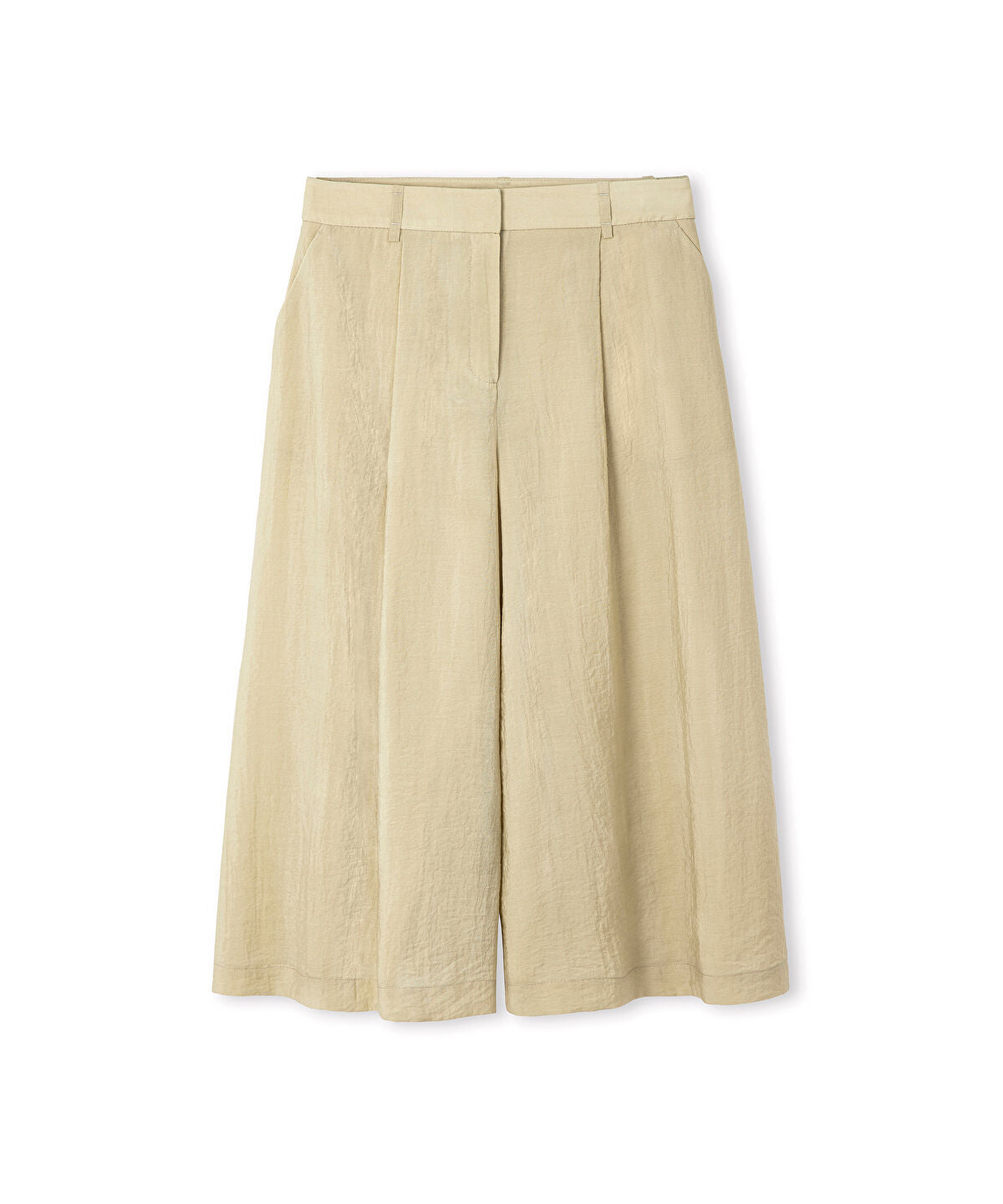 Crinkle-Effect Bermuda Shorts