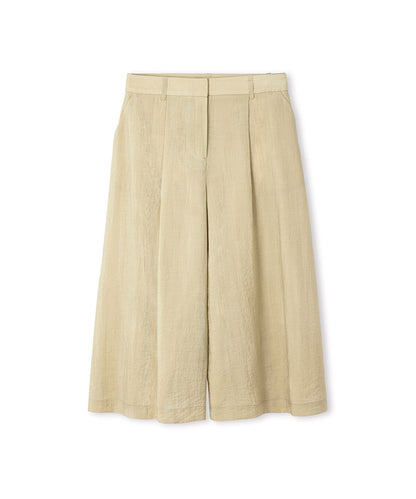 Crinkle-Effect Bermuda Shorts