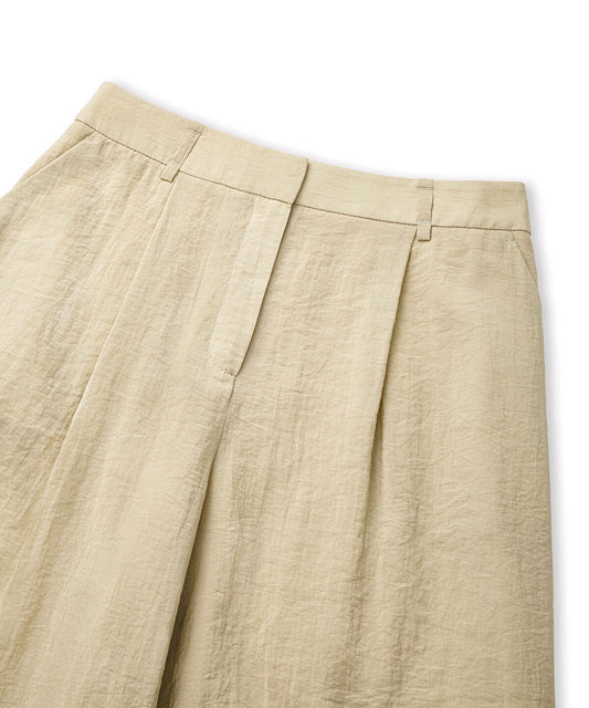 Crinkle-Effect Bermuda Shorts