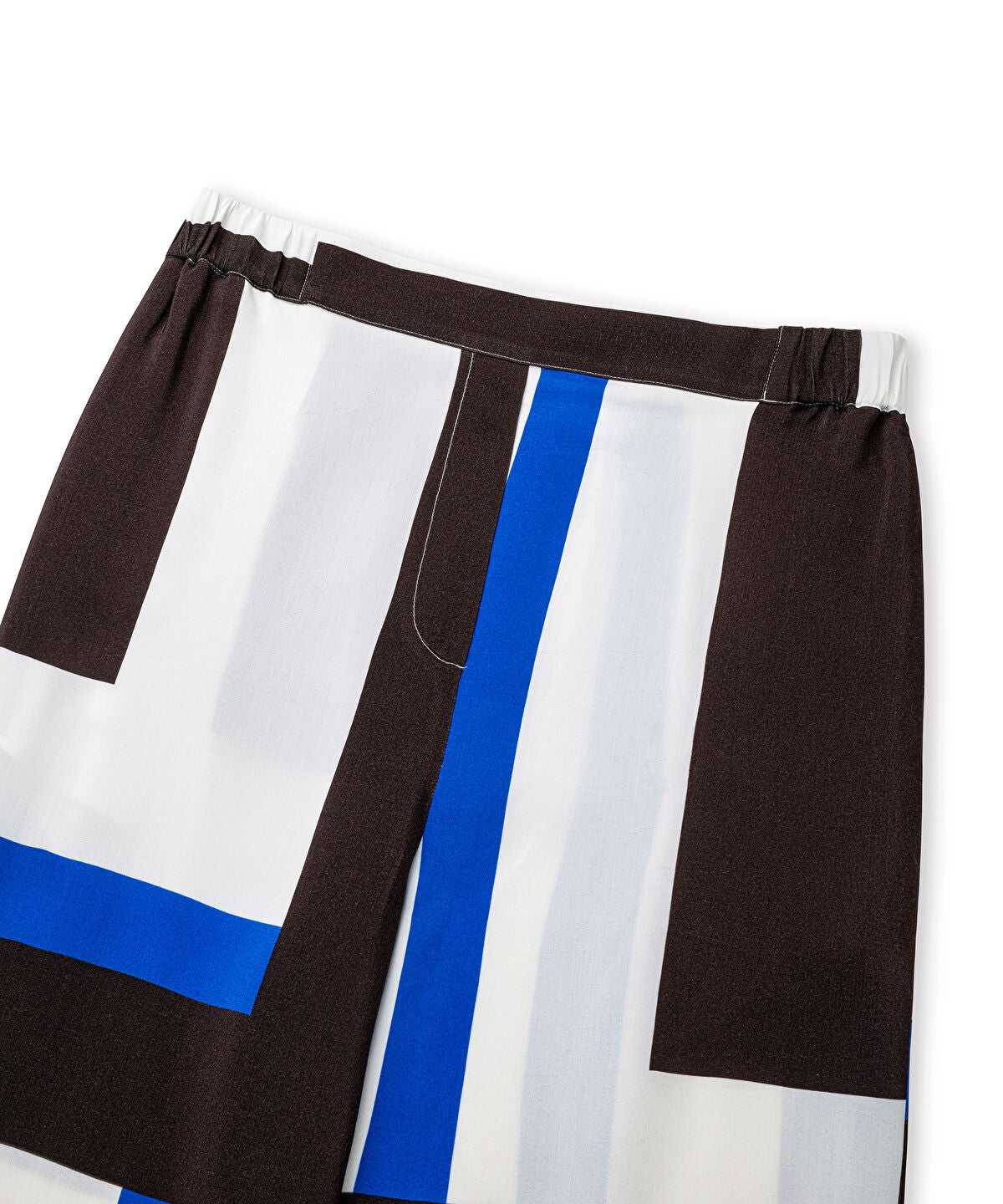 Zoomed Color-Block Wide-Leg Trousers