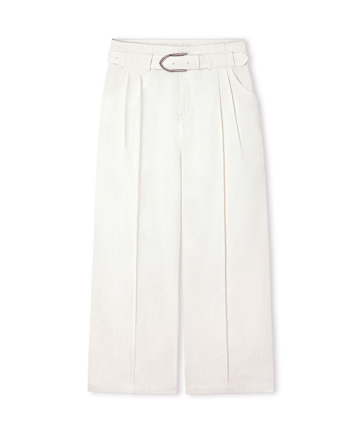 Zoomed Belted Non-Denim Trousers