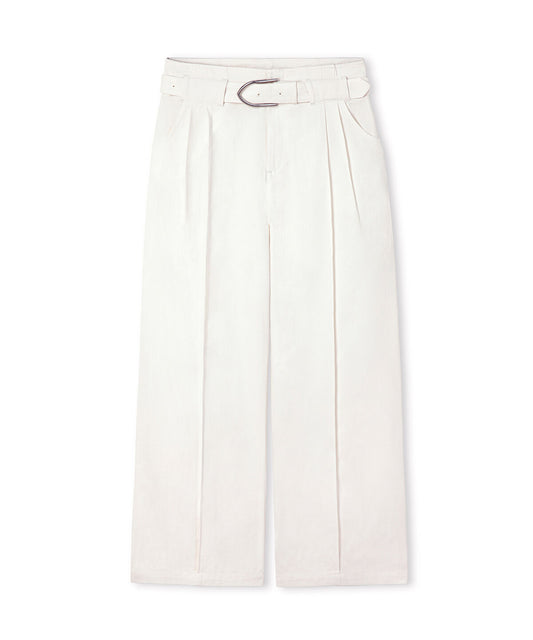 Belted Non-Denim Trousers