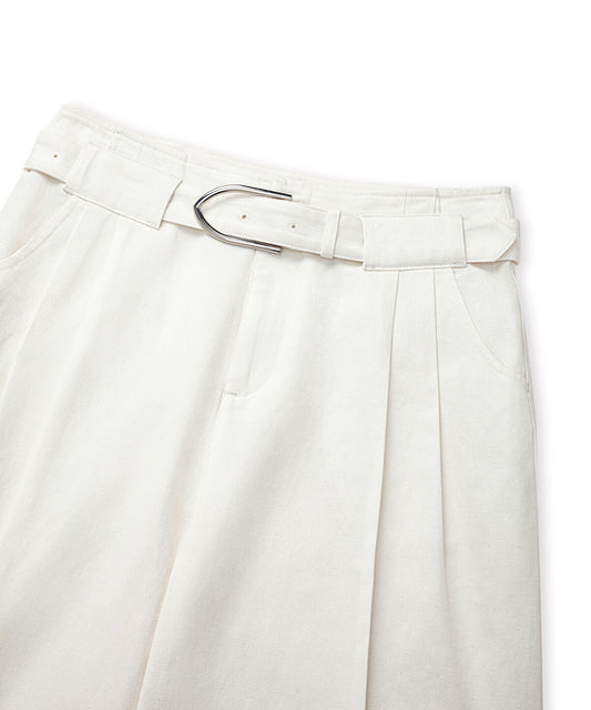Belted Non-Denim Trousers