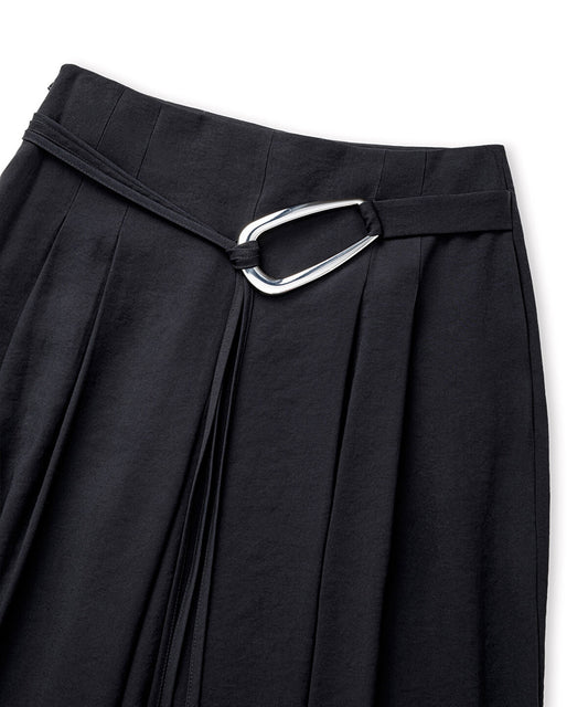 Wide-Leg Trousers with Belt