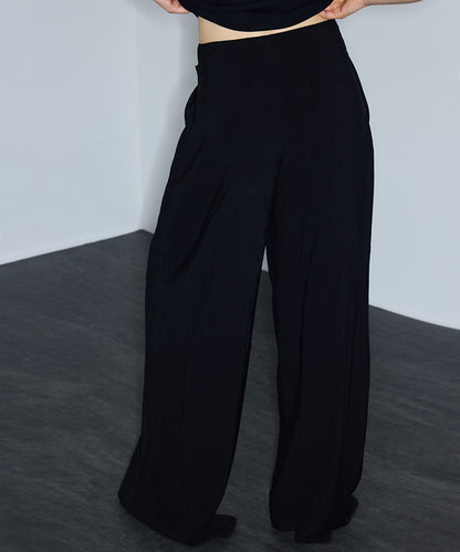 Wide-Leg Trousers with Belt