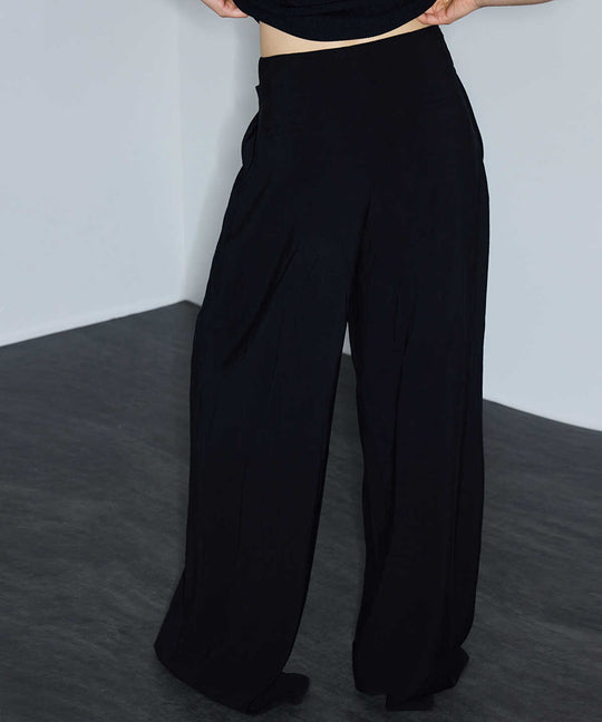 Wide-Leg Trousers with Belt