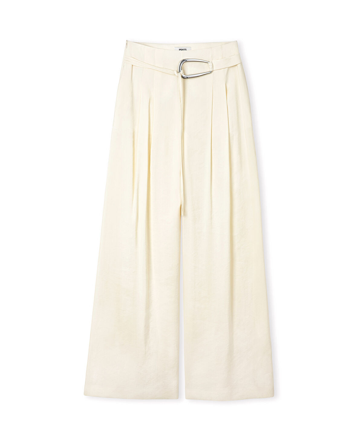 Wide-Leg Trousers with Belt