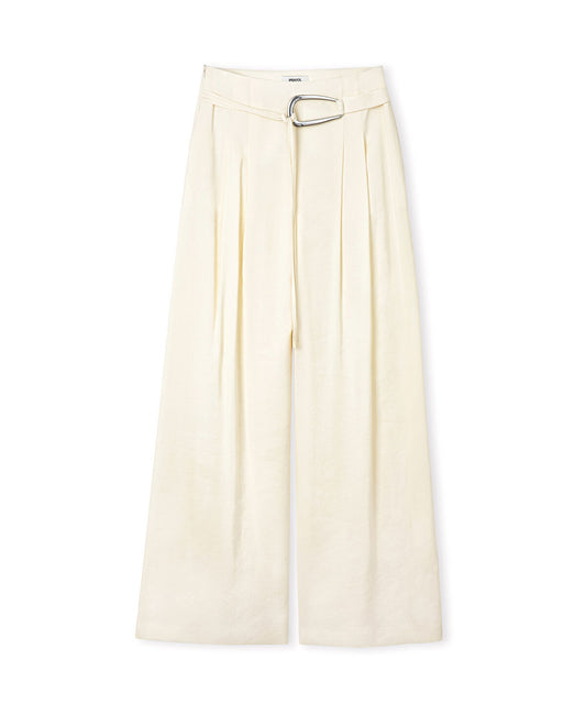 Wide-Leg Trousers with Belt