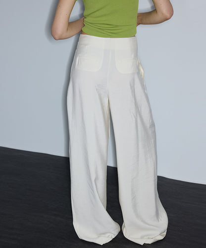 Wide-Leg Trousers with Belt