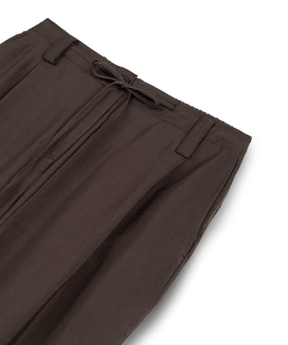 Tie-Waist Carrot Fit Trousers