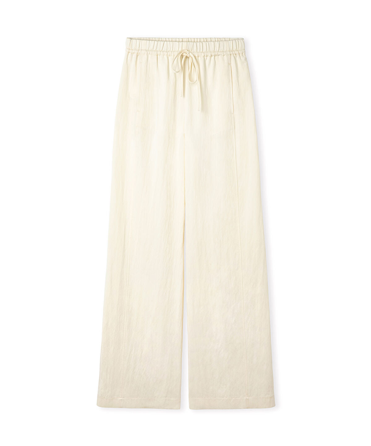 Zoomed Tie-Waist Wide-Leg Trousers