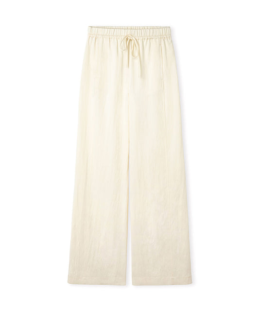 Tie-Waist Wide-Leg Trousers