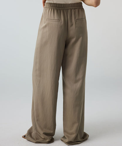 Tie-Waist Wide-Leg Trousers