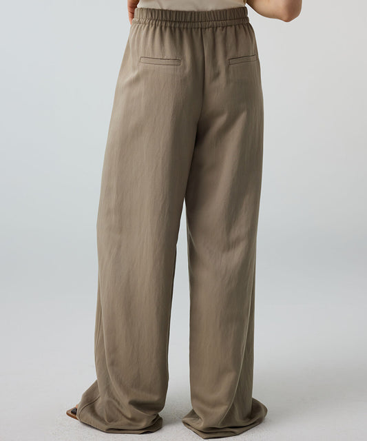 Tie-Waist Wide-Leg Trousers