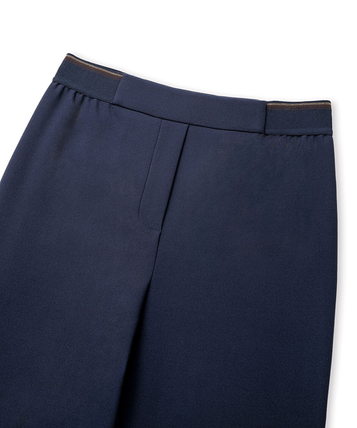 Zoomed Lurex-Waisted Skinny Trousers
