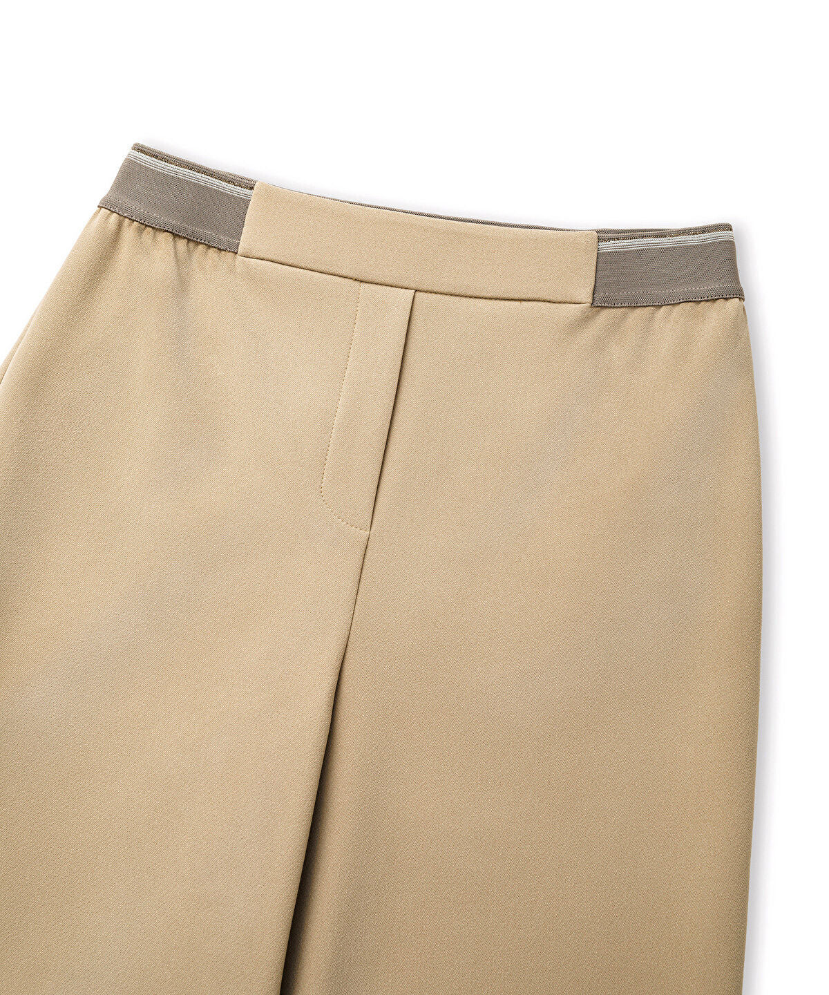 Lurex-Waisted Skinny Trousers