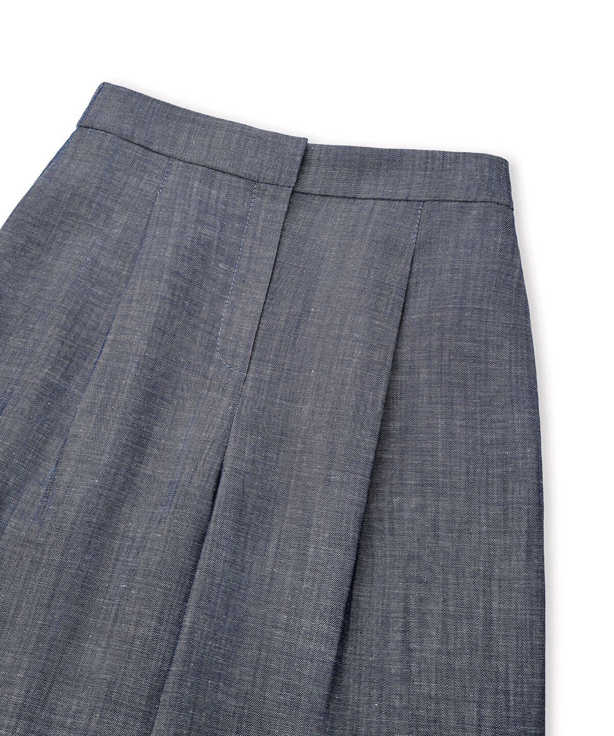 Denim-Effect Wide-Leg Trousers