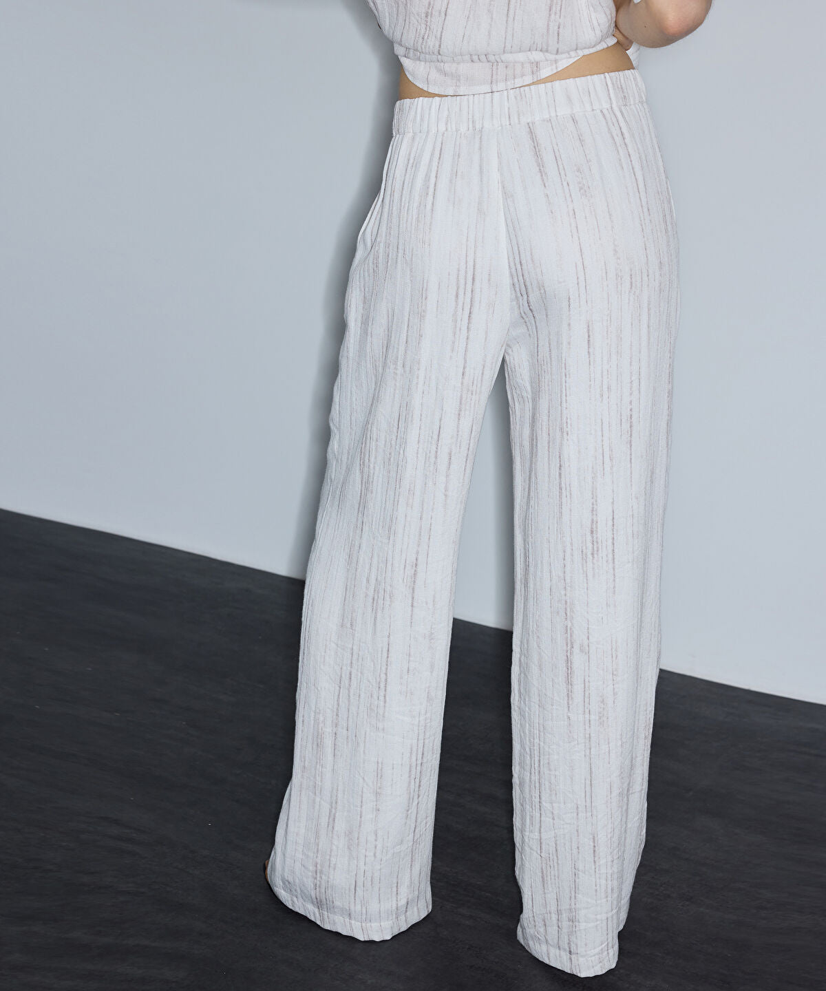 Embellished Wide-Leg Trousers