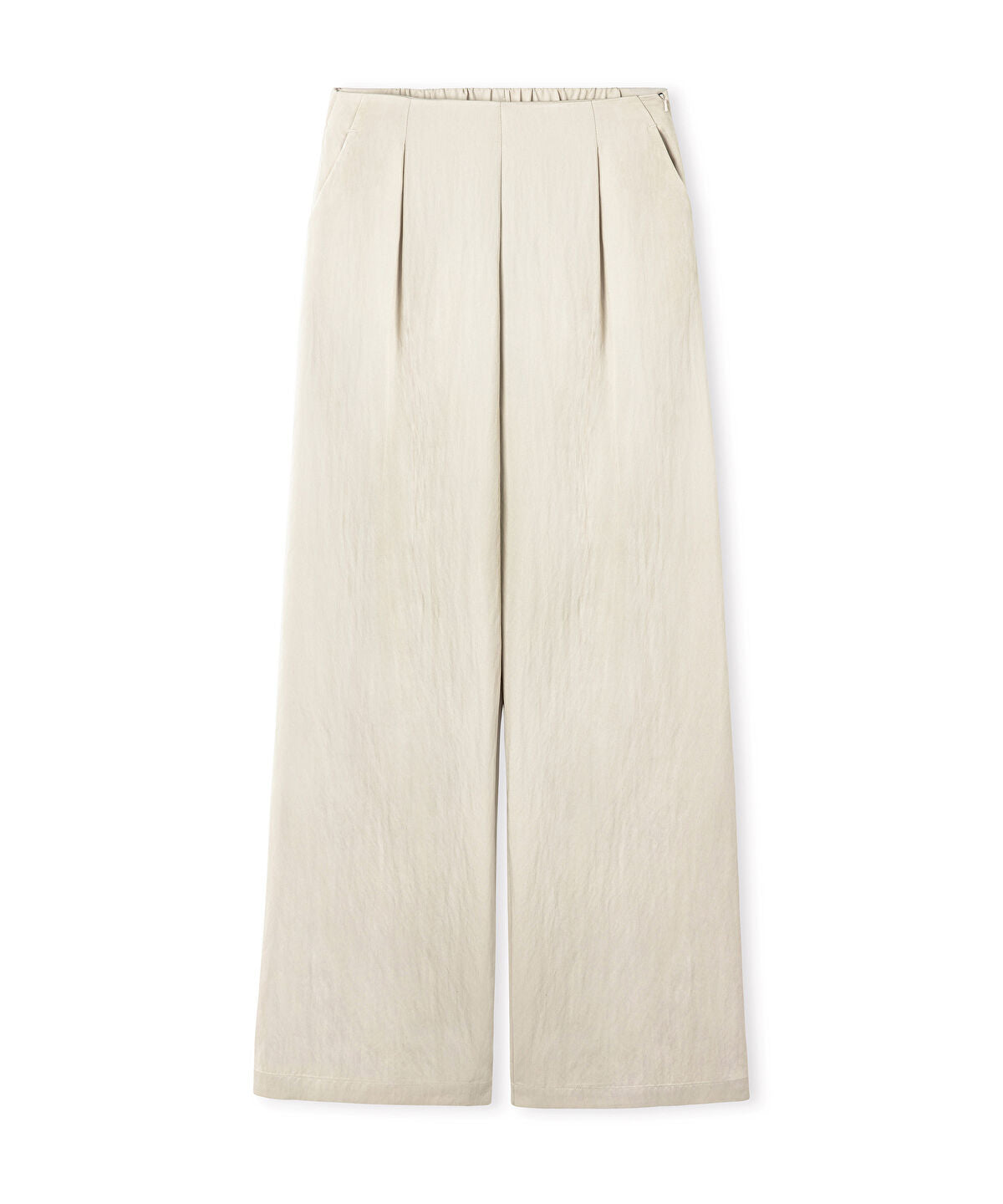 Zoomed Pleated Wide-Leg Trousers
