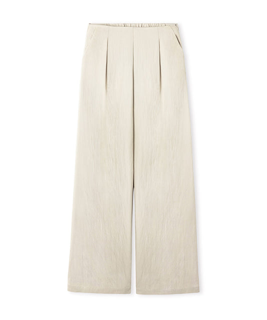 Pleated Wide-Leg Trousers