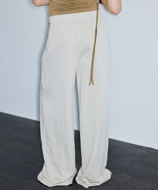 Pleated Wide-Leg Trousers