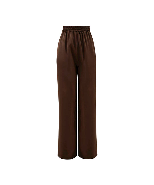 Satin Wide-Leg Trousers
