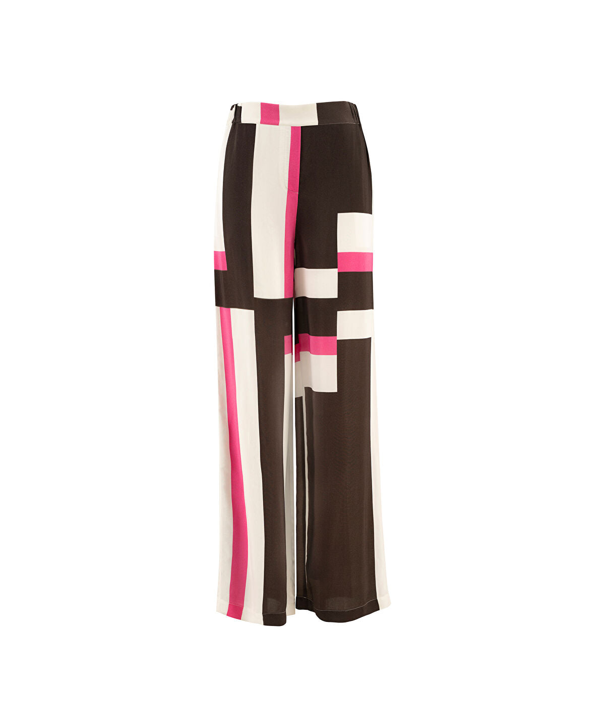 Zoomed Color-Block Printed Trousers