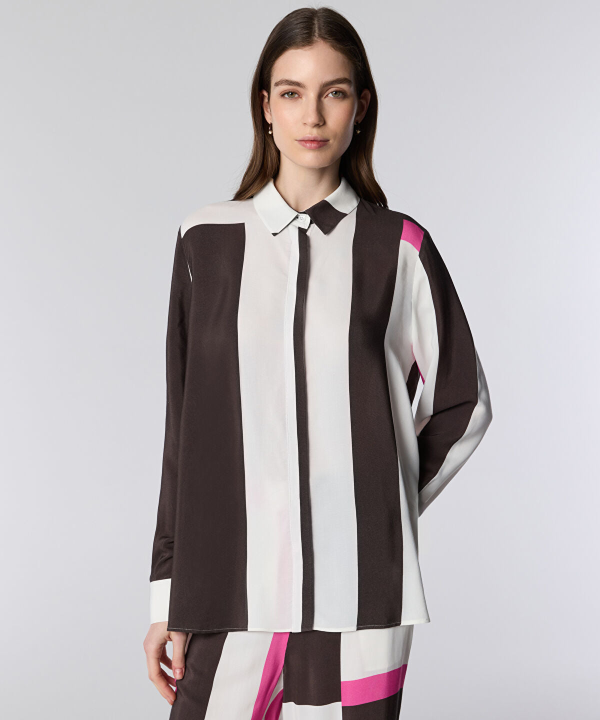 Color-Block Printed Trousers