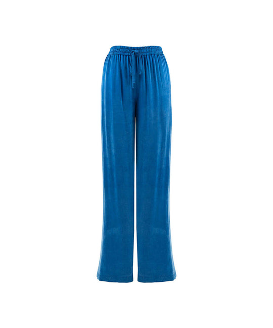 Tie-Waist Wide-Leg Trousers