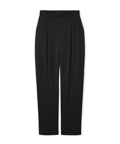 Viscose-Blend Wide-Leg Trousers