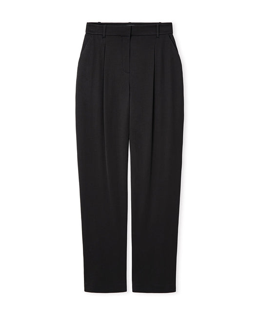 Viscose-Blend Wide-Leg Trousers