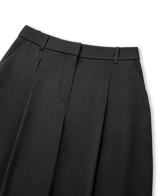 Viscose-Blend Wide-Leg Trousers