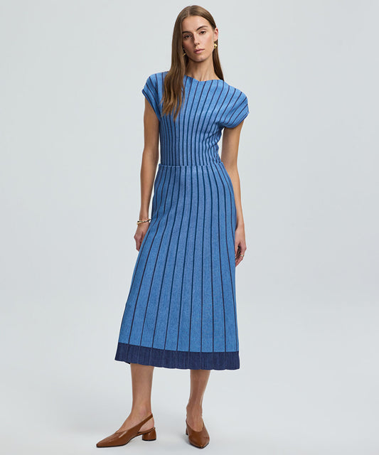 Contrast Trim Knit Skirt