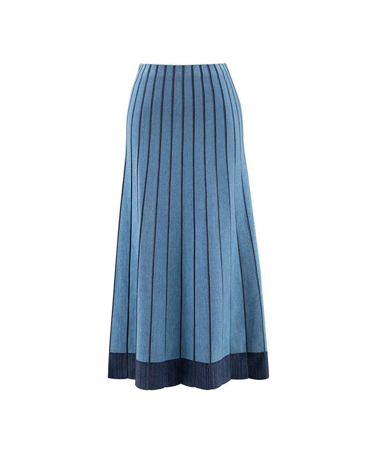 Zoomed Contrast Trim Knit Skirt