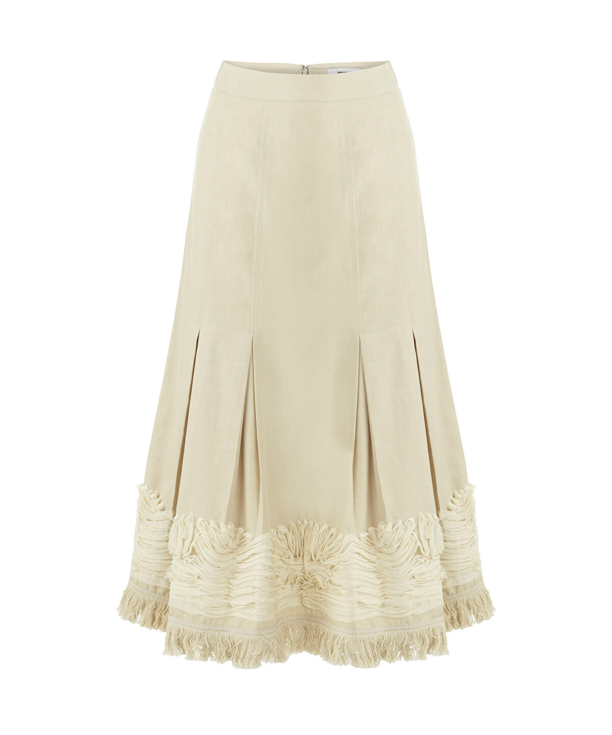 Zoomed Embroidered Midi Skirt