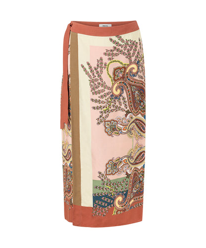 Printed Wrap Skirt