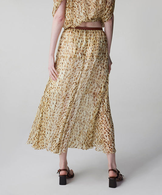 Printed Viscose Skirt