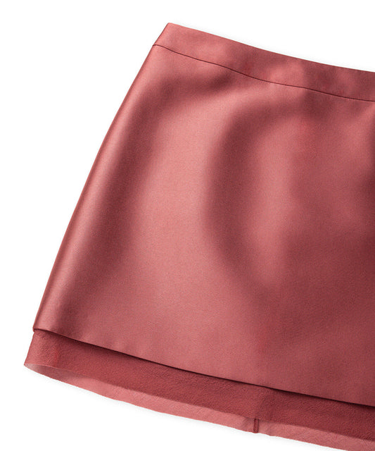 Mixed Media Mini Skirt