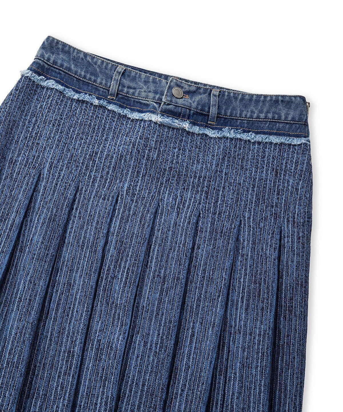 Zoomed Combined Pleated Knit Skirt