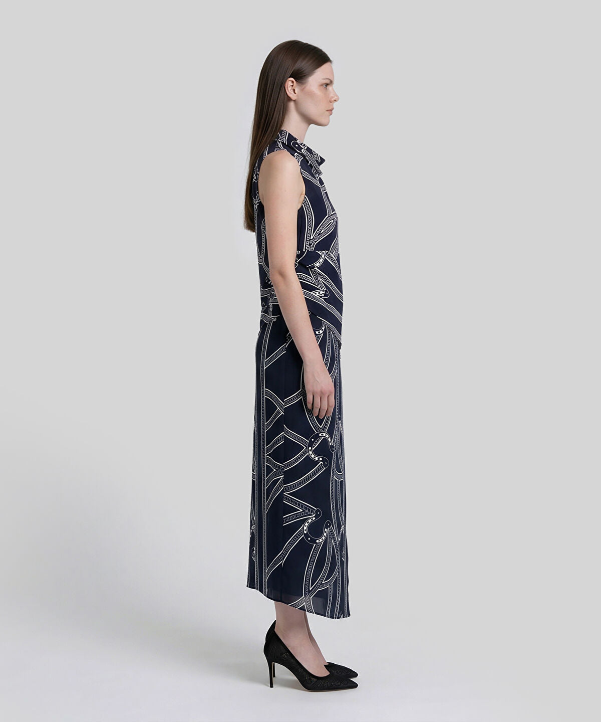Zoomed Printed Viscose Skirt