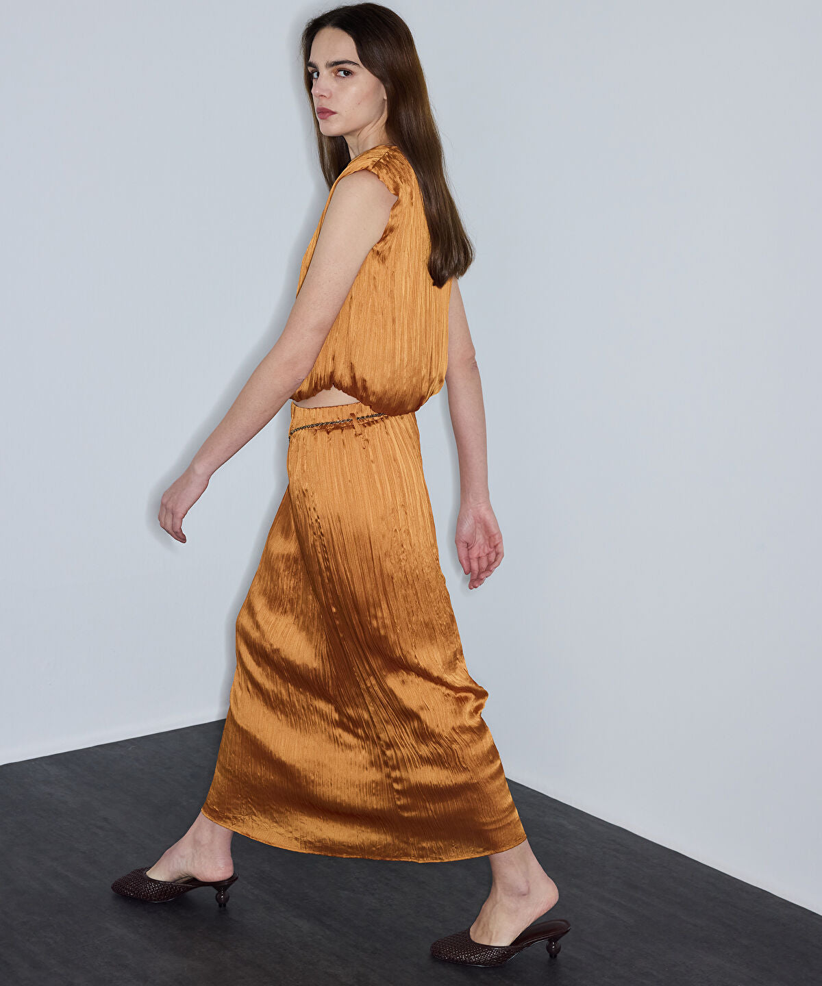 Zoomed Belted Skirt