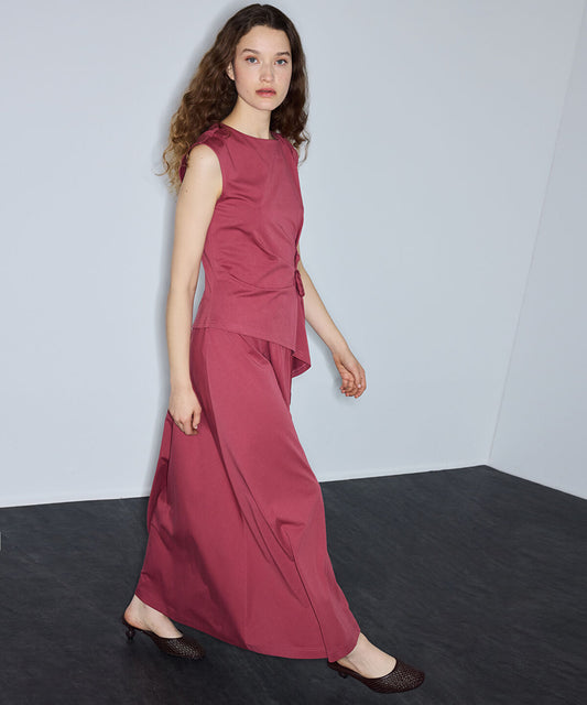 Elastic Waist Maxi Skirt